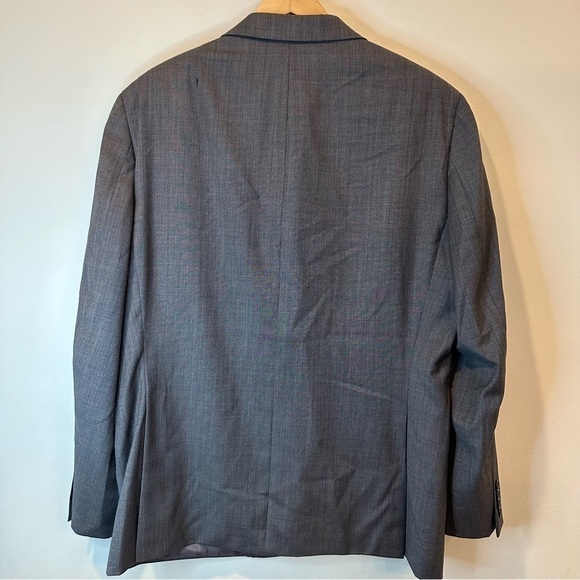 Lauren Ralph Lauren Mens Blazer Sport Coat Two Button Jacket Wool Size 44R Gray - Picture 11 of 14
